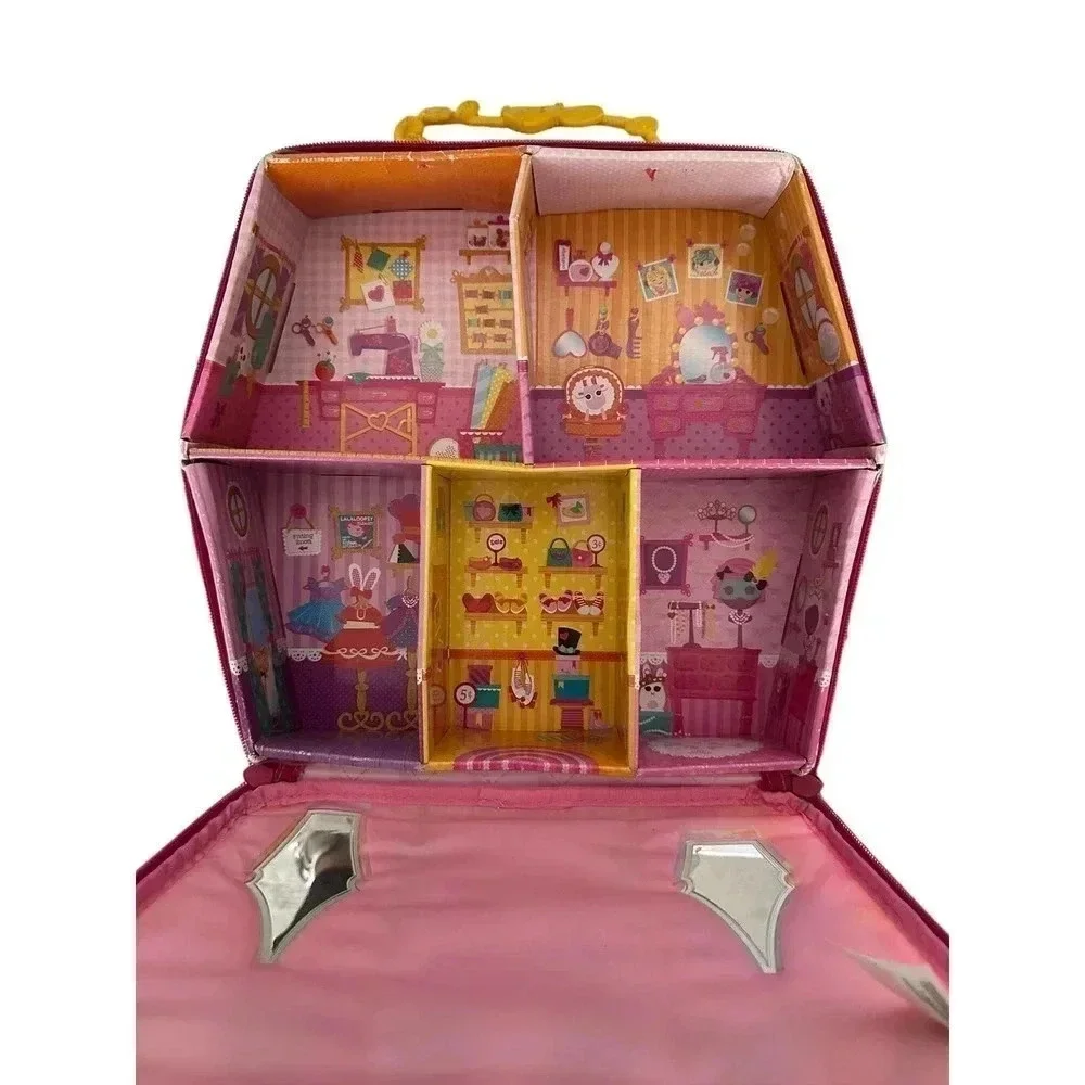 LaLa Loopsy Minis Zip-Up Carrying Case Tailor‎ Shop Doll House 12”x12”